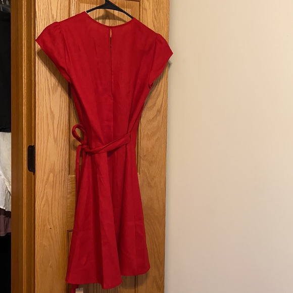 Reformation Rodin Linen Dress - Cherry XS, NWT - Picture 6 of 8